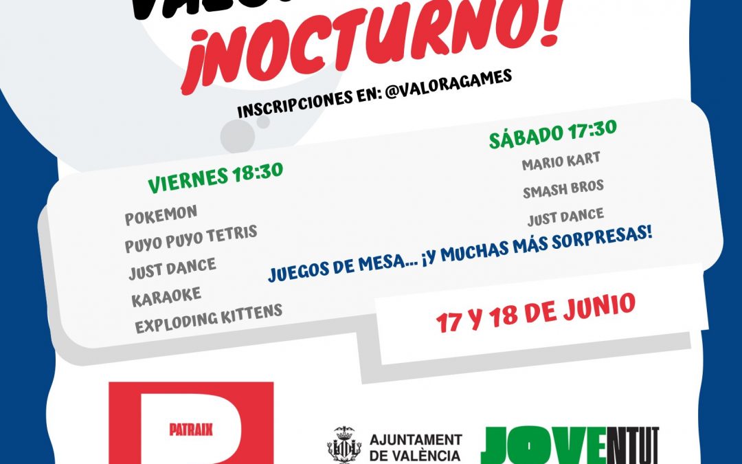 ¡Mensual Valora Games Nocturno!